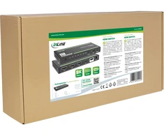 Šakotuvas „Club 3D Inline HDMI“ jungiklis – 4 padėčių – 48 Gb/s – 8K esant 60 Hz dažniui – su USB-C