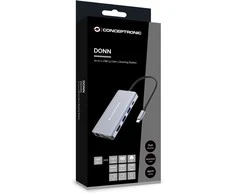 CONCEPTRONIC 10-1 dokas USB-C->HDMI, 2xUSB-A, GbE, + 25 cm gr
