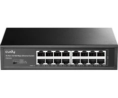 Šakotuvas Cudy FS1016 network switch Fast Ethernet (10/100) Juodas