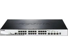 Šakotuvas D-Link DGS-1510-28XMP/E 28 prievadų Gigabit sukrauti POE Smart Managed Switch, įskaitant 4 10G SFP+ | D-Link