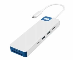 Targus Hyper HyperDrive Flex 8 Port USB-C Hub, Baltas/Mėlyna | HD4102BUGL | HDMI jungtys quantity 1