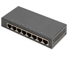 Šakotuvas Digitus 8-PORT GIGABIT SWITCH UNMANAGED - RJ45 8X10/100/1000 MBIT/S