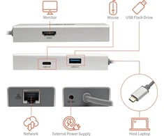 Šakotuvas „Eaton“ USB-C dokas / replikatorius (U442-DOCK13-S)