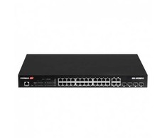 Šakotuvas Edimax 24 gigabito eterneto prievadai ir 4 Rj45/sfp gigabito kombinuotieji prievadai.