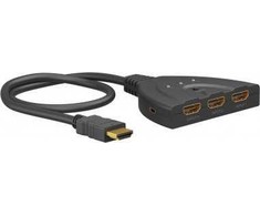 „Goobay“ rankinis HDMI jungiklis nuo 3 iki 1 (4K@60Hz)