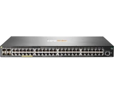 Šakotuvas Hewlett Packard (HP) HPE Aruba Networking 2930F 48G PoE+ 4SFP komutatorius, valdomas L3 Gigabit Ethernet (10/100/1000), PoE palaikymas, 1U, pilka