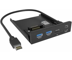 Šakotuvas ICY BOX IB-HUB1419-i3 Priekinis skydelis 3,5 lizdo sistemoms