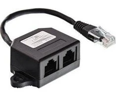 Šakotuvas InLine ® ISDN skirstytuvas, 1 -> 2, 0,15m, su rezistoriais