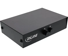 Šakotuvas InLine® serijinis jungiklis rankinis 2 prievadų, RS232, 9 kontaktų sub-D