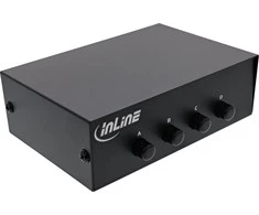Šakotuvas InLine ® Rankinis nuoseklusis jungiklis 4 prievadų, RS232, 9 kontaktų Sub-D