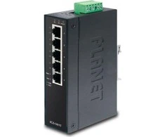 Šakotuvas Planetinis jungiklis IGS-501T, pramoninė versija 5x10/100/1000, DIN, IP30, -40 iki 75°C, 12-48V, ESD+EFT