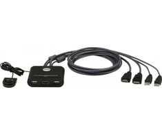Aten | 2 prievadų USB FHD HDMI kabelis KVM jungiklis | CS22HF