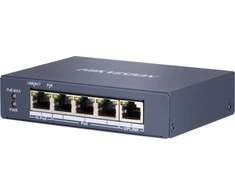 Šakotuvas SWITCH POE DS-3E0505HP-E 4 PRIEVADŲ Hikvision