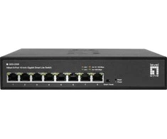 Šakotuvas Level One Switch LevelOne LevelOne GES-2208 łącza jungiama į tinklą Zarządzany L2 Gigabit Ethernet (10/100/1000) Juodas