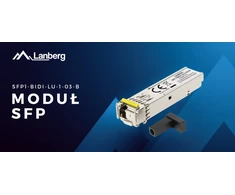 Šakotuvas „Lanberg“ šviesolaidinis SFP BIDI modulis iki 3 km, 1 GB/s, 1550 NM / 1310 NM, „Gigabit LC/UPC B“ (SFP1-BIDI-LU-1-03-B)