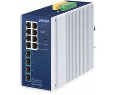 Šakotuvas Planet Technology PLANET IP30 Industrial L2/L4 8 prievadų, valdomas, L2/L4, gigabito Ethernet (10/100/1000), pilnai dvipusis, montuojamas ant sienos