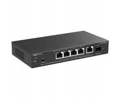 Šakotuvas Ruijie Networks RG-ES206MG-P tinklo komutatorius Valdomas L2 2.5G Ethernet (100/1000/2500) Maitinimas per Eternetą (PoE) Stalinis / tvirtinamas prie sienos Juoda