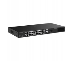 Šakotuvas Ruijie Reyee RG-ES228GS-LP | Switch Smart, 28 portów, 26xGE, 24xPoE+, 250W, 2xSFP, Cloud