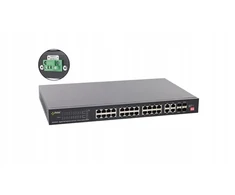 Šakotuvas „SFG128WP-BT PULSAR“ komutatorius „PoE“ su 6 prievadais, gigabito eternetas, 2x SFP, 4x PoE++