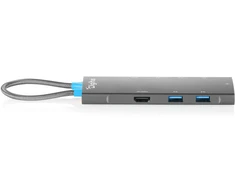 Šakotuvas Digitus USB-C prijungimo stotis, 8 prievadų, universali, USB Type-C, pilka