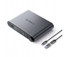 Orico 10w1 USB-C su obudową M.2 NVMe/SATA, audio 3,5mm, RJ45, HDMI 4K@60Hz, PD 100W