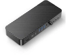 Orico USB-C 10 Gbps, 2x DP 4K, HDMI 4K, PD 60W, 6x USB-A, karty SD, audio