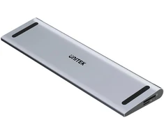 Šakotuvas Stacija/replikatorius Unitek uHUB15+ USB-C Triple 4K KVM su laikiklio funkcija (D1106AGY01)