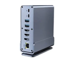 Šakotuvas Stacja/replikator Value Doko stotelė USB-C, HDMI/DP 4K60, Gigabit Ethernet, USB-A, USB-C, PD, SD/Micro SD, audio
