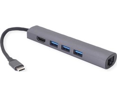 Šakotuvas Value Vertė USB-C stotis / replikatorius (12.99.1043)