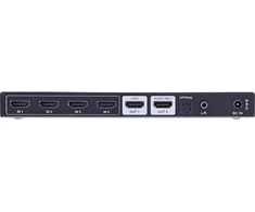 Šakotuvas „StarTech InLine HDMI“ jungiklis – 4 lizdų – HDMI 2.1 – 8K@60Hz – 4K@120Hz – eARC SPDIF lizdas, IR nuotolinio valdymo pultas
