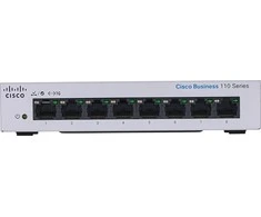 Šakotuvas „Cisco CBS110“ nevaldomas 8 prievadų GE, stalinis kompiuteris, išorinis PS