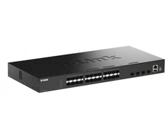 Šakotuvas D-Link 24-Port Gigabit Stackable Smart Managed Fiber Switch | D-Link