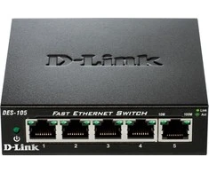 Šakotuvas SWITCH DES-105/E 5 PRIEVADŲ D-Link