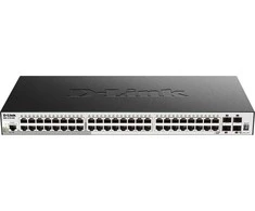 Šakotuvas D-Link | Sukraunamas išmanusis valdomas jungiklis su 10G įkėlimo nuorodomis | DGS-1510-52X/E | Tvarkoma L2 | Montuojamas ant stovo | Gigabit Ethernet (vario) jungtys kiekis 48