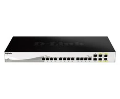 Šakotuvas D-Link DXS-1210-16TC Smart Managed Switch 12x 10 Gbit/s Ethernet, 2x 10 Gbit/s SFP+, 2x 10GbE/SFP+ Combo