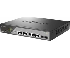 Šakotuvas D-Link DSS-200G-10MPP/E 8-Port 10/100/1000 PoE Gigabit Ethernet Surveillance Switch | D-Link