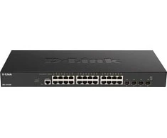 Šakotuvas D-Link DXS-1210-28T 24 prievadų 10GBase-T + 4 prievadų 10/25G SFP28 išmanusis valdomasis komutatorius | D-Link
