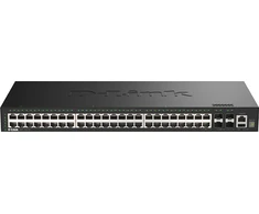 Šakotuvas D-Link 48-Port Gigabit Stackable Smart Managed Switch | D-Link