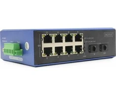Šakotuvas Digitus INDUSTRIE 8+2-PORT E POE SWITCH - 8 PORT GE POE RJ452 GE SFP PORT