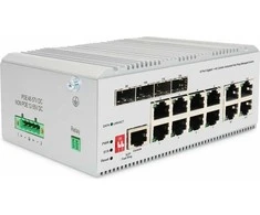 Šakotuvas Jungiklis Digitus DIGITUS Industrial 8+4 L2 valdomas Gigabit Ethernet jungiklis 8 prievadas GEE RJ45 4 prievadas GE SFP