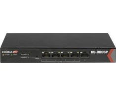 Šakotuvas Edimax Switch GS-3005P Web Management, Desktop, 1 Gbps (RJ-45) jungtys kiekis 5, PoE+ jungtys kiekis 4, Maitinimo tipas Vienvietis