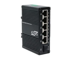 Šakotuvas Switch Exsys EX-62030MPoE-SFP 5+1 prievadų pramoninis mini Gigabit SFP PoE+ komutatorius, valdomas per WWW sąsają