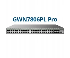 Šakotuvas „Grandstream GWN7806PL PRO“ – valdomas įmonės lygio 2++ komutatorius – 48 × gigabito RJ45 (PoE/PoE+) + 6 × gigabito SFP+