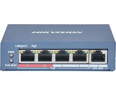 Šakotuvas SWITCH POE DS-3E0105P-E(B) 4 PRIEVADŲ Hikvision