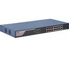 Šakotuvas Hikvision DS-3E1318P-EI tinklo komutatorius su valdomu greituoju Ethernet (10/100) maitinimu per Ethernet (PoE) 1U Mėlyna