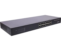 Šakotuvas Switch InLine Gigabit tinklo 16 prievadų 1Gb/s 19'' 1U metalinis be ventiliatoriaus (32311O)