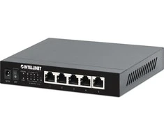 Šakotuvas Intellinet 561921 jungiklis 2.5G, 10/100/1000/2500, 5x RJ45 PoE+ 55W