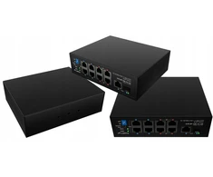Šakotuvas Lanberg komutatorius lengvosios pramonės POE 4xBT 4xAT SFP+ETH DIN belaidžiu greituoju Ethernet