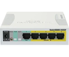 Šakotuvas Jungiklis MikroTik RouterBoard RB260GSP (CSS106-1G-4P-1S)
