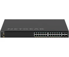 Šakotuvas NETGEAR GSM4328-100AJS Valdomas L3 Gigabit Ethernet (10/100/1000) Maitinimas per Ethernet (PoE) 1U Juodas
